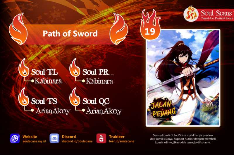 Path of the Sword Chapter 19 Bahasa Indonesia